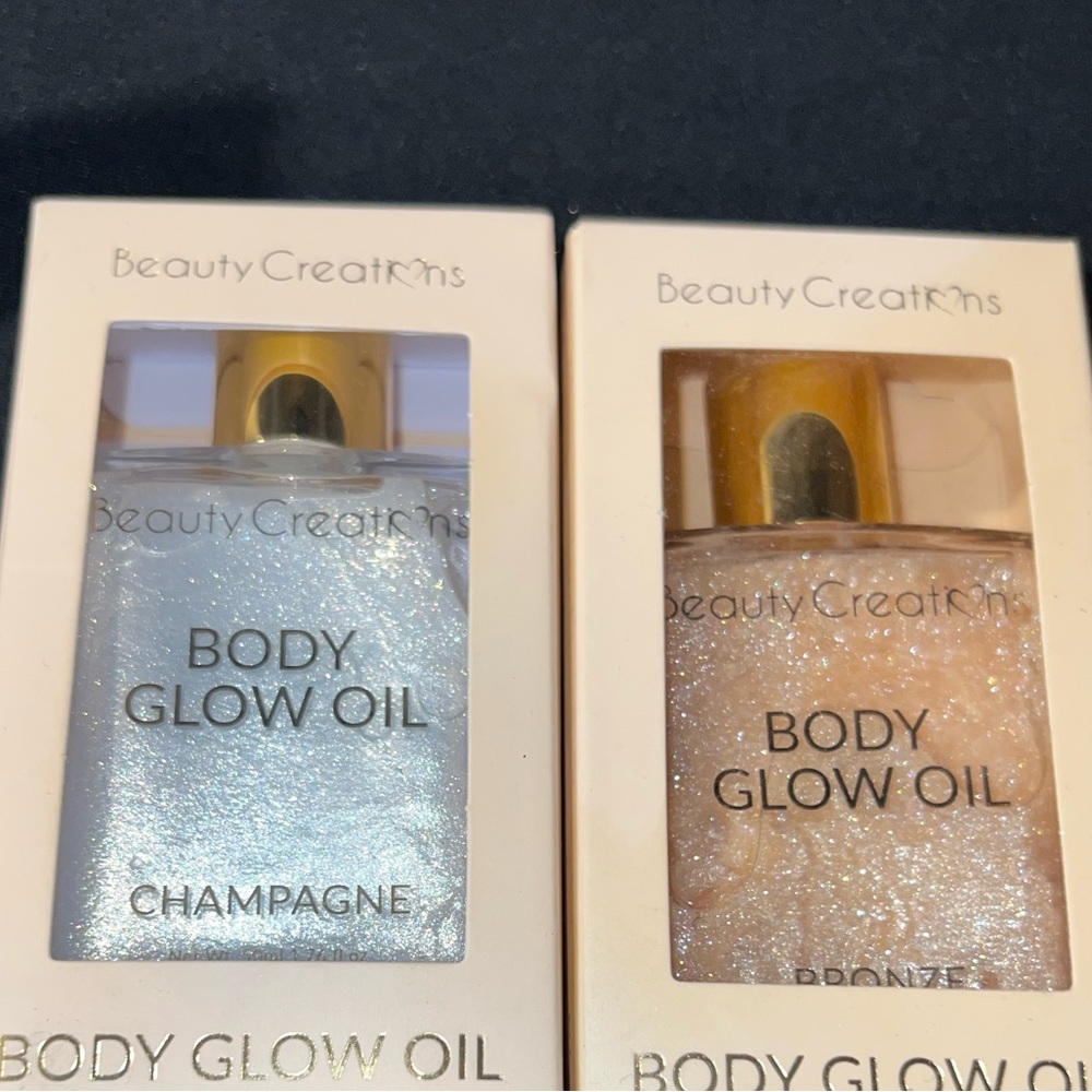 Body glow oils